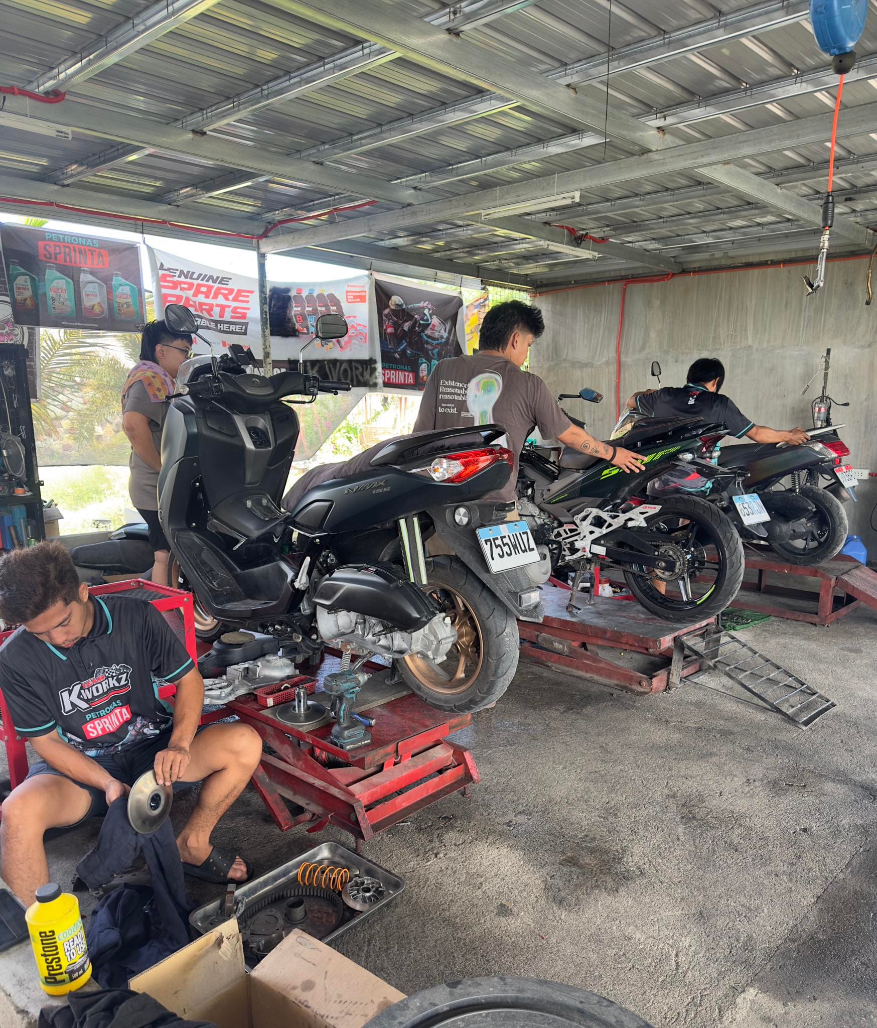 Scoot Tech Garage workshop area