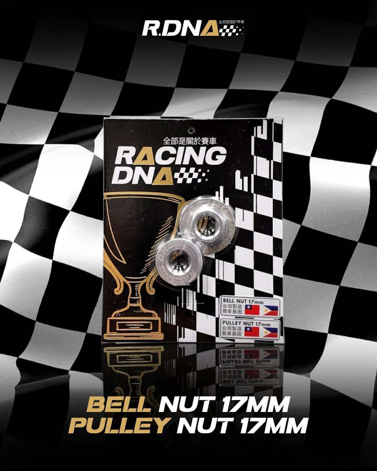 Racing DNA bell nut and pulley nut